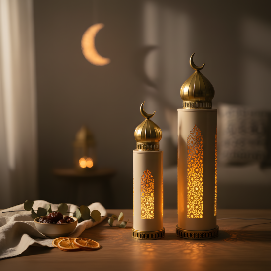 Ramadan Lantern Set - 2 Pcs